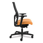 Ignition 2.0 Reactiv Mid-Back Task Chair, 17" to 22" Seat Height, Apricot Fabric Seat, Black Back, Black Base