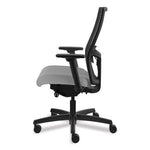 Ignition 2.0 Reactiv Mid-Back Task Chair, 17" to 22" Seat Height, Frost Fabric Seat, Black Back, Black Base