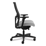 Ignition 2.0 Reactiv Mid-Back Task Chair, 17" to 22" Seat Height, Frost Fabric Seat, Black Back, Black Base