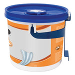 FAST TOWELS Hand Cleaning Towels, 7.75 x 11, Fresh Citrus, Blue, 130/Bucket, 4 Buckets/Carton