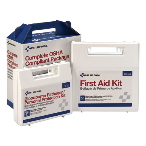 First Aid Kit for 50 People, 229 Pieces, ANSI/OSHA Compliant, Plastic Case