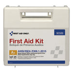 ANSI 2015 Compliant Class A+ Type I and II First Aid Kit for 25 People, 141 Pieces, Plastic Case