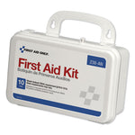 ANSI-Compliant First Aid Kit, 64 Pieces, Plastic Case