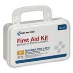 ANSI Class A 10 Person First Aid Kit, 71 Pieces, Plastic Case