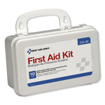 ANSI-Compliant First Aid Kit, 64 Pieces, Plastic Case