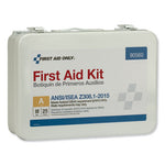 ANSI Class A 25 Person Bulk First Aid Kit for 25 People, 89 Pieces, Metal Case