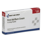 First Aid Kit Refill Burn Cream Packets, 0.1 g Packet, 12/Box