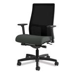 Ignition Series Mesh Mid-Back Work Chair, Supports Up to 300 lb, 17.5" to 22" Seat Height, Iron Ore Seat, Black Back/Base