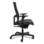 Ignition Series Mesh Mid-Back Work Chair, Supports Up to 300 lb, 17.5" to 22" Seat Height, Iron Ore Seat, Black Back/Base