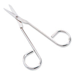 Scissors, Pointed Tip, 4.5" Long, Nickel Straight Handle