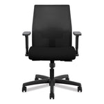 Ignition 2.0 4-Way Stretch Low-Back Mesh Task Chair, Supports Up to 300 lb, 16.75" to 21.25" Seat Height, Black