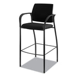 Ignition 2.0 Ilira-Stretch Mesh Back Cafe Height Stool, Supports Up to 300 lb, 31" High Seat, Black Seat/Back, Black Base