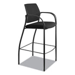 Ignition 2.0 Ilira-Stretch Mesh Back Cafe Height Stool, Supports Up to 300 lb, 31" High Seat, Black Seat/Back, Black Base