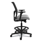 Ignition 2.0 Ilira-Stretch Mesh Back Task Stool, Supports Up to 300 lb, 23" to 32" Seat Height, Frost Seat, Black Back/Base