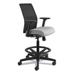 Ignition 2.0 Ilira-Stretch Mesh Back Task Stool, Supports Up to 300 lb, 23" to 32" Seat Height, Frost Seat, Black Back/Base