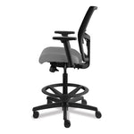 Ignition 2.0 Ilira-Stretch Mesh Back Task Stool, Supports Up to 300 lb, 23" to 32" Seat Height, Frost Seat, Black Back/Base