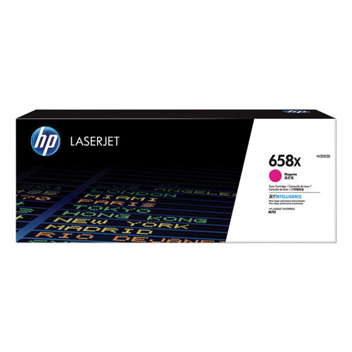 HP 658X, (W2003X) High-Yield Magenta Original LaserJet Toner Cartridge