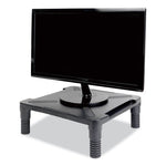 Single Level Monitor Riser, 13.13" x 13.5" x 4.92" to 7.28", Black