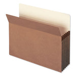 Redrope Drop Front File Pockets, 5.25" Expansion, Letter Size, Redrope, 50/Box