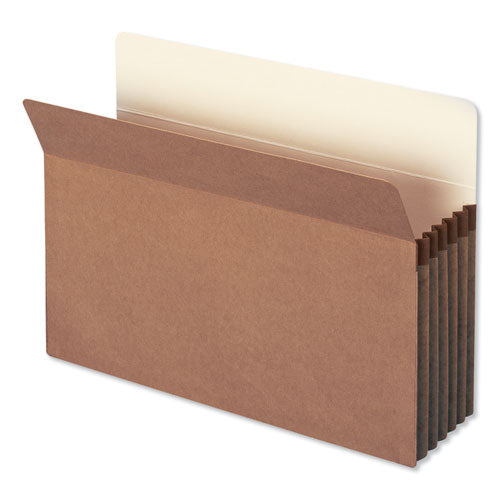 Redrope Drop Front File Pockets, 5.25" Expansion, Legal Size, Redrope, 10/Box