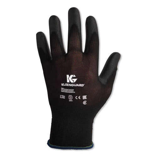 G40 Polyurethane Coated Gloves, 220 mm Length, Small, Black, 60 Pairs