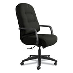 Pillow-Soft 2090 Series Executive High-Back Swivel/Tilt Chair, Supports Up to 300 lb, 16.75" to 21.25" Seat Height, Black