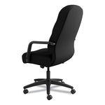 Pillow-Soft 2090 Series Executive High-Back Swivel/Tilt Chair, Supports Up to 300 lb, 17" to 21" Seat Height, Black