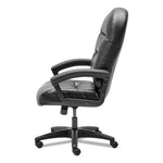 Pillow-Soft 2090 Series Executive High-Back Swivel/Tilt Chair, Supports Up to 250 lb, 16" to 21" Seat Height, Black