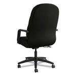 Pillow-Soft 2090 Series Executive High-Back Swivel/Tilt Chair, Supports Up to 300 lb, 16.75" to 21.25" Seat Height, Black