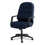 Pillow-Soft 2090 Series Executive High-Back Swivel/Tilt Chair, Supports Up to 300 lb, Navy Seat/Back, Black Base