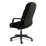 Pillow-Soft 2090 Series Executive High-Back Swivel/Tilt Chair, Supports Up to 300 lb, 16.75" to 21.25" Seat Height, Black