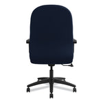 Pillow-Soft 2090 Series Executive High-Back Swivel/Tilt Chair, Supports Up to 300 lb, Navy Seat/Back, Black Base