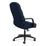 Pillow-Soft 2090 Series Executive High-Back Swivel/Tilt Chair, Supports Up to 300 lb, Navy Seat/Back, Black Base