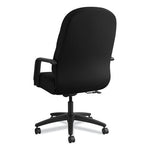 Pillow-Soft 2090 Series Executive High-Back Swivel/Tilt Chair, Supports Up to 300 lb, 17" to 21" Seat Height, Black