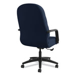 Pillow-Soft 2090 Series Executive High-Back Swivel/Tilt Chair, Supports Up to 300 lb, Navy Seat/Back, Black Base