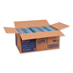 Industrial Paper Wiper, 4-Ply, 12.8 x 16.4, Unscented, Blue, 90/Pack, 5 Packs/Carton