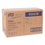 Advanced ShopMax Wiper 450, Centerfeed Refill, 9.9 x 13.1, Blue, 200/Roll, 2 Rolls/Carton