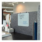 Cubicle Glass Dry Erase Board, 12 x 12, White Surface