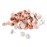 Fashion Metal Thumbtacks, Metal, Marble/Rose Gold, 0.38", 100/Pack