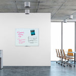 Magnetic Glass Dry Erase Board Value Pack, 47" x 35", Frosted White