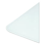 Cubicle Glass Dry Erase Board, 12 x 12, White Surface