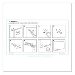 Magnetic Glass Dry Erase Board Value Pack, 47" x 35", Frosted White