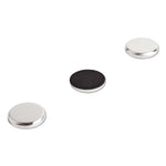 High Energy Magnets, Circle, Silver, 1.25" Diameter, 12/Pack