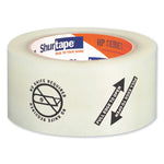 Folded Edge Tape, 3" Core, 2.08" x 110 yds, Clear