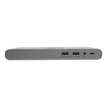 USB Type-C Docking Station, 3.5mm/Displayport/HDMI/RJ45/Thunderbolt 3/USB A/USB C/VGA, Silver