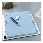 Write and Erase Big Tab Durable Plastic Dividers, 3-Hole Punched, 8-Tab, 11 x 8.5, Assorted, 1 Set