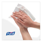 Hand Sanitizing Wipes, 6 x 8, Fresh Citrus Scent, White, 1,200/Refill Pouch, 2 Refills/Carton