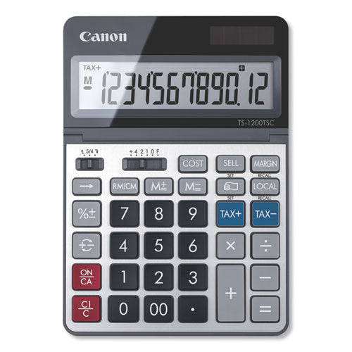 TS-1200TSC Desktop Calculator, 12-Digit LCD