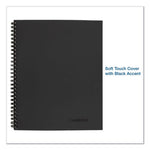 Wirebound Guided Action Planner Notebook, 1-Subject, Project-Management Format, Dark Gray Cover, (80) 11 x 8.5 Sheets