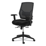 Crio High-Back Task Chair with Asynchronous Control, Supports Up to 250 lb, 18" to 22" Seat Height, Black